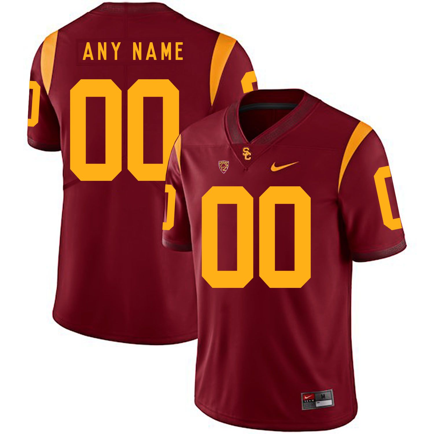 Men USC Trojans 00 Any Name Red Customized NCAA Jerseys